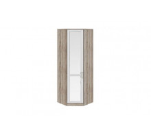 10 Шкаф угловой с 1-ой зеркальной дверью Прованс (Дуб сонома/Ясень белый)