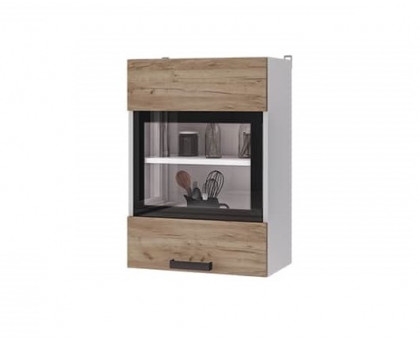 5В2 Шкаф настенный 1-дверный со стеклом Крафт, BTS