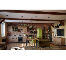 Nature кухня 2,6 м (столешница, карниз, цоколь - входят в стоимость), готовый комплект