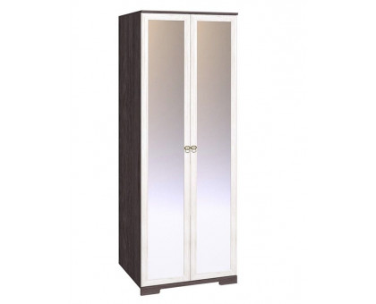 Бриз 12 Шкаф для одежды, дверь зеркало (2 шт), Глазов-мебель