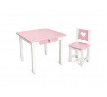 Комплект LOVE Детский столик и стульчик