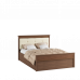 Кровать 1,6 м ЛКР-1 (1,6) с настилом, Ливорно, Орех донской, DOMANI