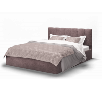 Кровать Элен 1400 ткань ROCK 12/серо-фиолетовый