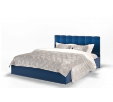 Кровать Элен 1400 ткань Энигма/синий