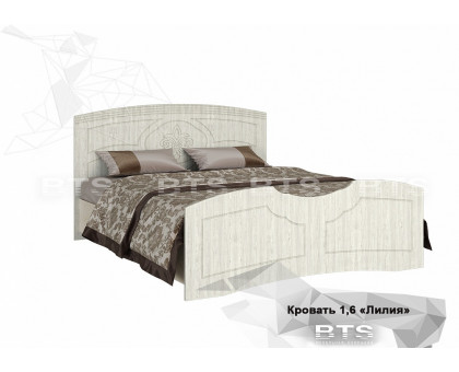 Кровать на 160 с настилом, без матраса Лилия, BTS