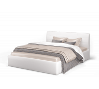 Кровать Ривьера 1600 экокожа vega white