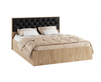 Кровать с мягким изголовьем 160х200 Модена МКР-1, гикори рокфорд