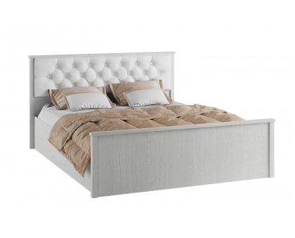 Кровать с мягким изголовьем 160х200 Модена МКР-2, ясень анкор светлый