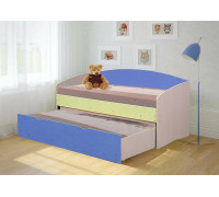 Кровать Софа-2 (Ваниль/Голубой)