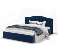 Кровать Стелла 1400 ткань Энигма,синий