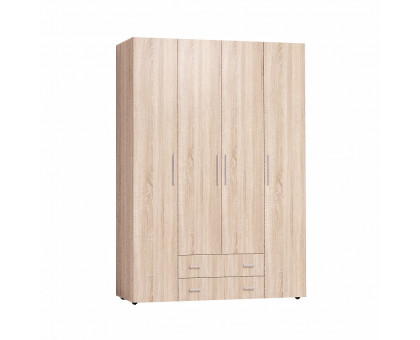 Монако 555 Шкаф для одежды и белья Стандарт (Дуб Сонома), Глазов-мебель