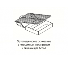 Основание для кровати 1,4 ортопед. подъемный механизм с ящиком