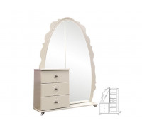 Шкаф комбинированный Жемчужина с зеркалом КМК 0380.12