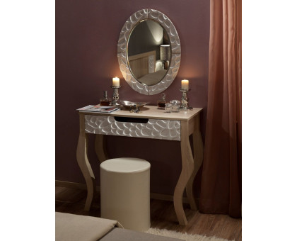 Спальня WYSPAA Стол туалетный с зеркалом+пуф. Комплект, Глазов-мебель