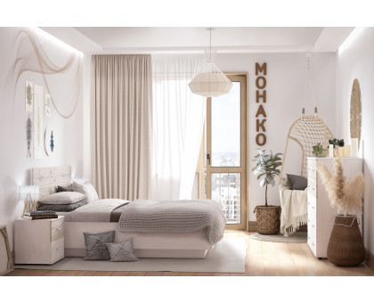 Спальня Монако. Комплект 7, ясень анкор светлый